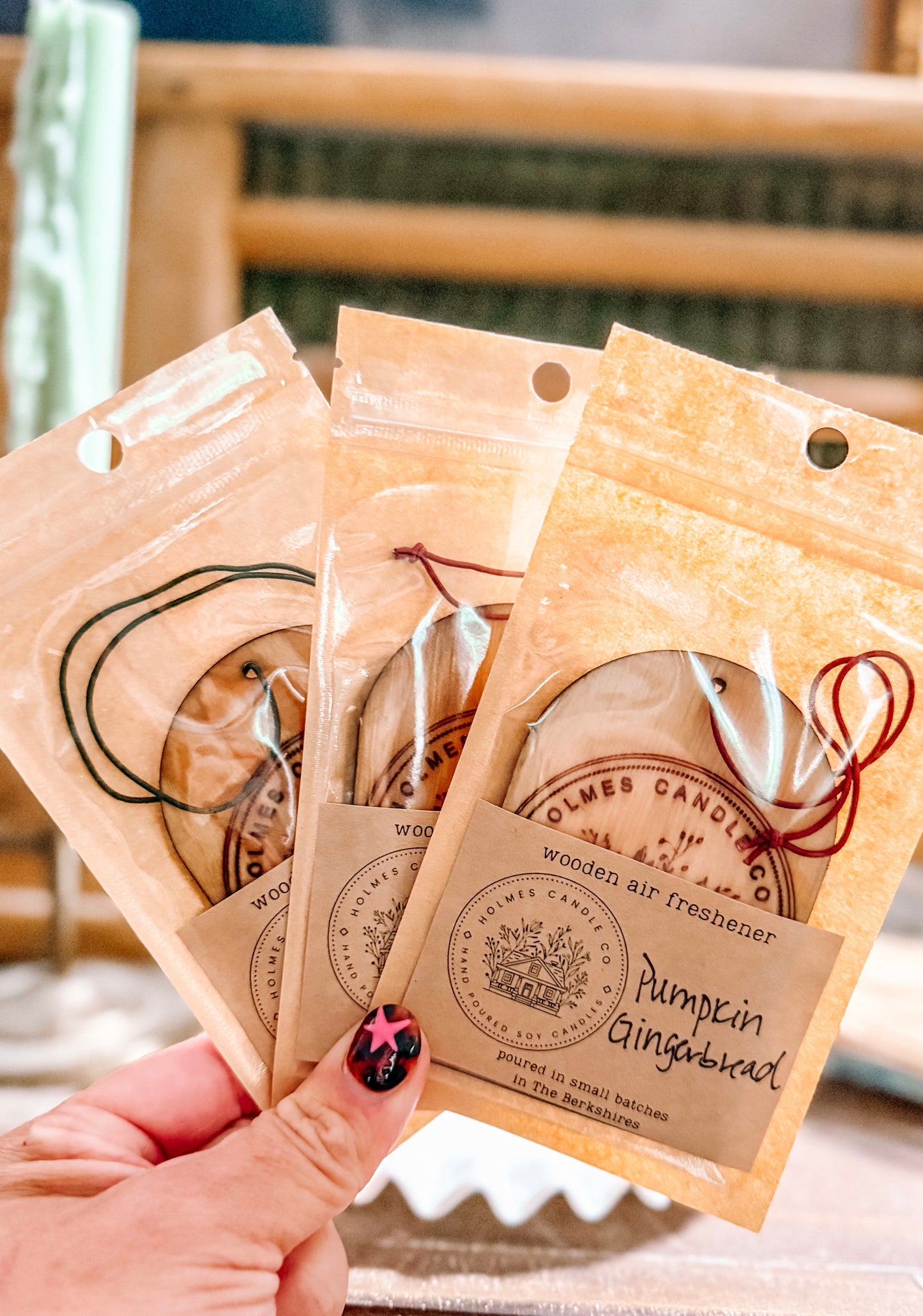 Oil Infused Wooden Air Freshener: Fall Collection