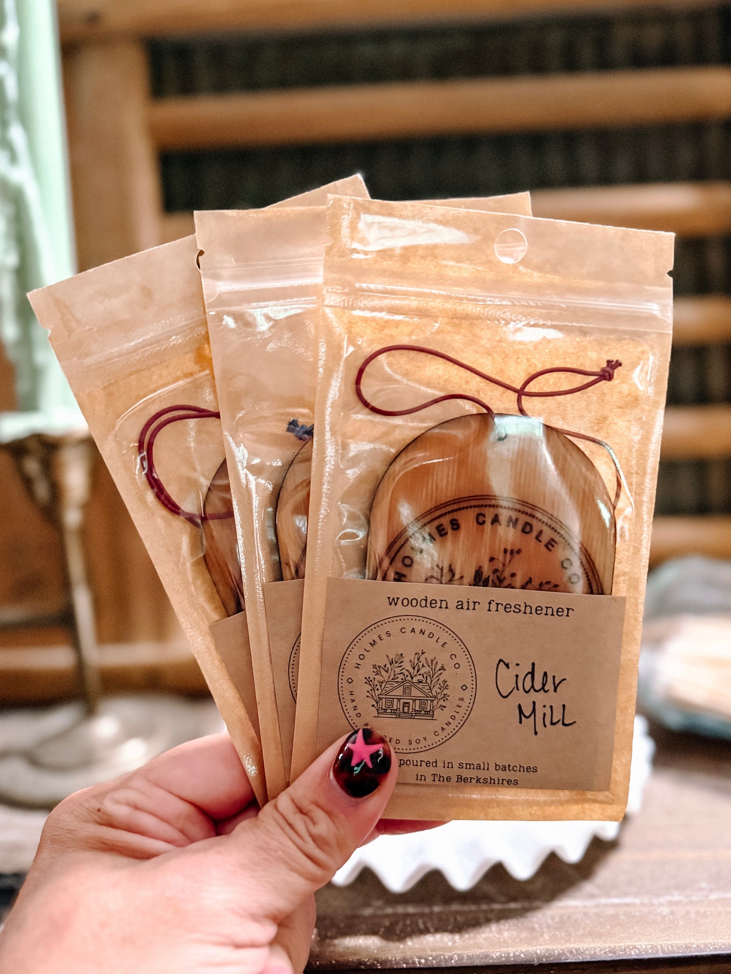 Oil Infused Wooden Air Freshener: Fall Collection